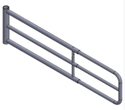 Afbeeldingen van Split entry Recht 2,5" 1,7-2,8m 3 buizen