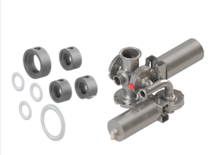 Afbeeldingen van Ombouw enkel kleppen DN25 naar dubbel kleppen DN25