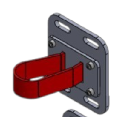 Afbeeldingen van Sluiting lus flexibel muur bevestiging